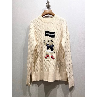 เสื้อสเวตเตอร์ ปาล์ม ANGELS SWEATER  เนื้อผ้า Woolknit ผ้านุ่มมากๆ สินค้าพร้อมส่ง ถ่ายสดจากสินค้าจริง Size L / XL