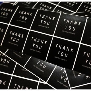 ส่งเคอรี่ มีหลายลาย กระดาษคราฟท์ สติ๊กเกอร์ ซีล ป้าย Thank you  Sticker handmade Especially for you สติกเกอร์ ขอบคุณ