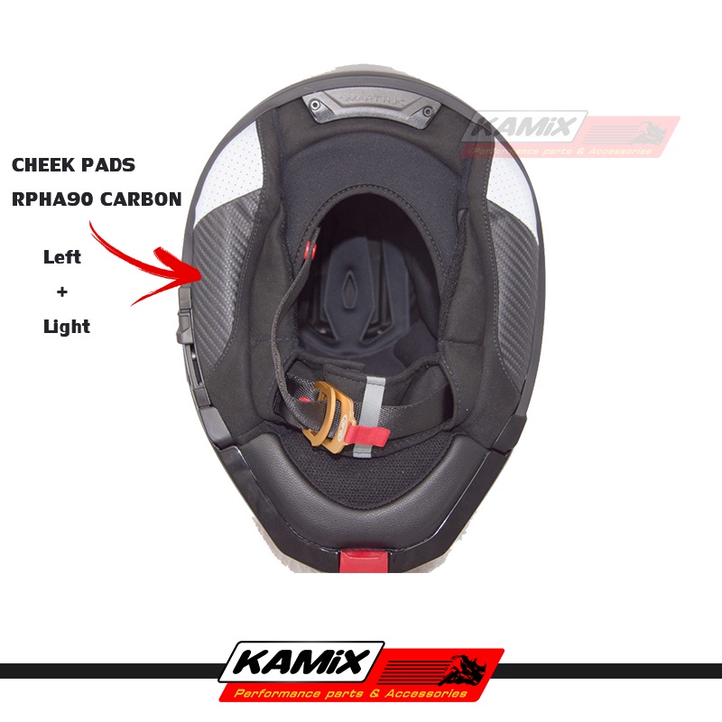 นวมแก้ม(Cheek pads) HJC RPHA90S CARBON และ RPHA90S