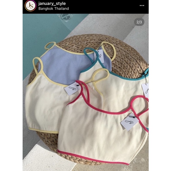 January style สีเหลือง Twice crop free size ใส่ครั้งเดียว