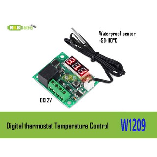 [พร้อมส่ง] บอร์ดโมดูลควบคุมอุณหภูมิ เทอร์โมสวิทช์ 3 ดิจิตอล Thermostat Temperature Controller w1209