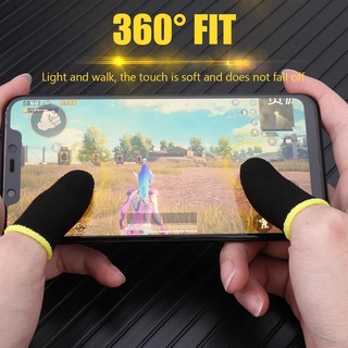 ฝาครอบนิ้วระบายอากาศตัวควบคุมเกมปลอกนิ้วสำหรับ Pubg Sweat Proof Non-Scratch Touch Screen Gaming Thumb ถุงมือ New SK100127