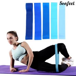 seafeel 5Pcs Blue Multi-scene Elastic Ring Shaping Training Resistance Band for Yoga