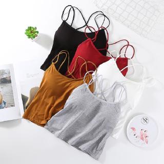 สินค้าพร้อมส่างจากไทย💥LoveIs Bra💥 (N243)  เสื้อสายเดี่ยว โชว์หลังสุดเซ็กซี่ มีฟองน้ำเสริมในตัว