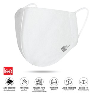 Reusable Antibacterial Face Mask สีขาว หน้ากากผ้าอนามัย (White color)