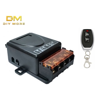 Diymore DC8-72V 433mhz สวิตช์ควบคุมระยะไกลไร้สาย 30A สวิตช์รีเลย์พลังงานสูง