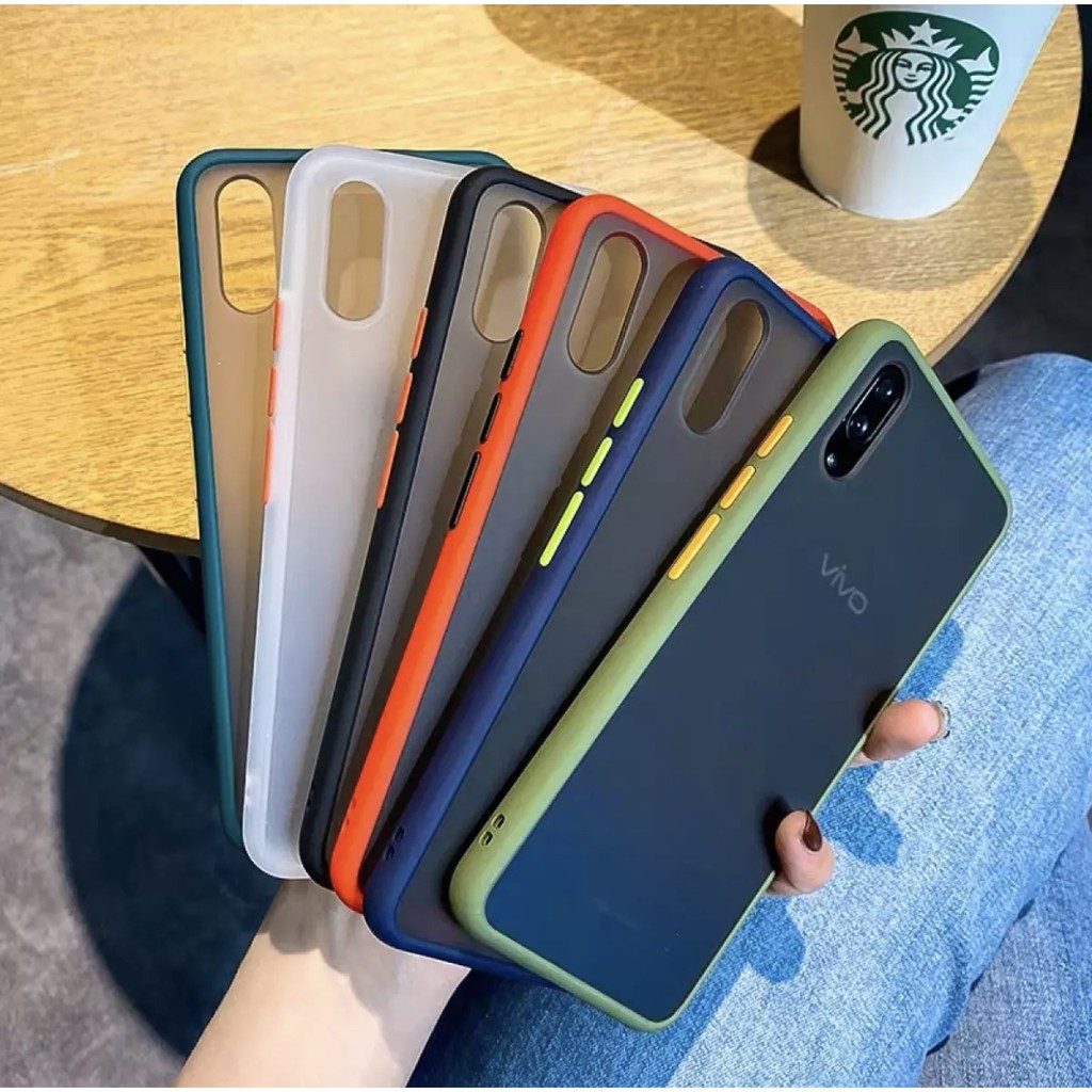 เคสขอบสี เคส Realme C3 Realme 5 5I 5S 6 6I 6Pro C11 C17 เคสเรียวมี เคส ...