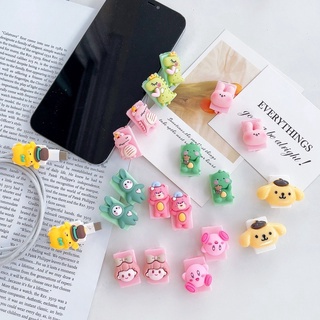 สินค้าพร้อมส่ง ที่ถนอมสายชาร์จ Cable Bite ตัวกันสายหัก ที่เเต่งกันสายชาร์จ ลายการ์ตูนหน้ารัก