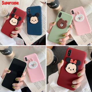 Carton Bear Rabbit Case For Samsung Galaxy Note 5 10 S7 Edge S10 S9 Plus S10e J7 2015 Core EdgeSoft Cover Mickey Minnie Couple Case
