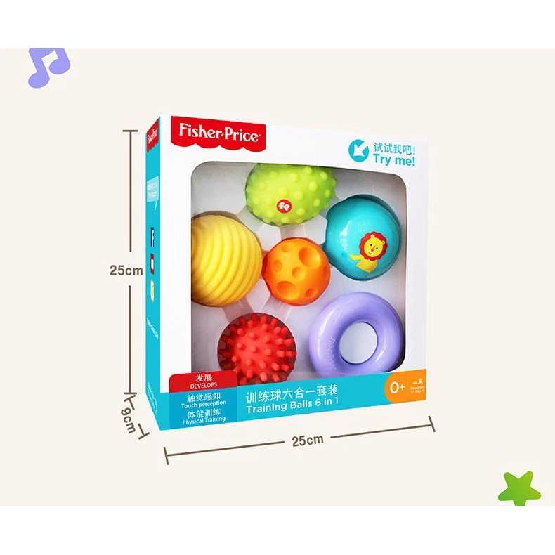 Fisher Price Six Senses Sensory Activity Balls ชุดลูกบอลฝึกพัฒนาการ 6 ชิ้น thumbnail 10