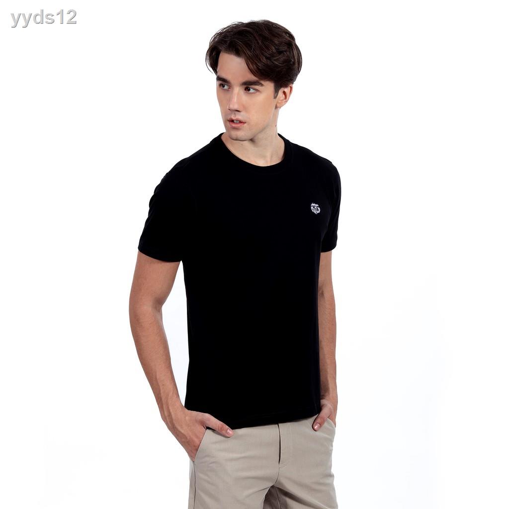 ☂♞⊙OASIS เสื้อยืด คอกลม ผู้ชาย T-shirt รุ่น MTC-1602 สีดำ