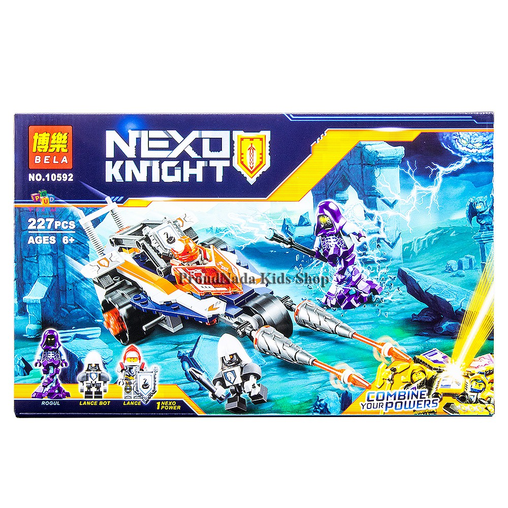 ProudNada Toys ของเล่นเด็กชุดตัวต่ออัศวิน BELA NEXO KNIGHT 227 PCS NO.10592