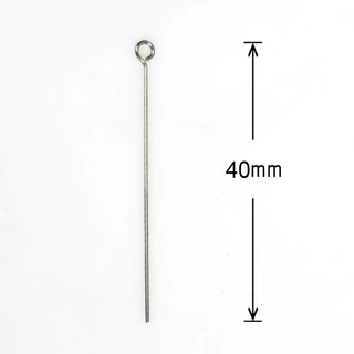 เข็มตาขอสแตนเลส ขนาด 15-40mm 200 ชิ้น สำหรับ DIY งานเครื่องประดับทำจี้และอุปกรณ์