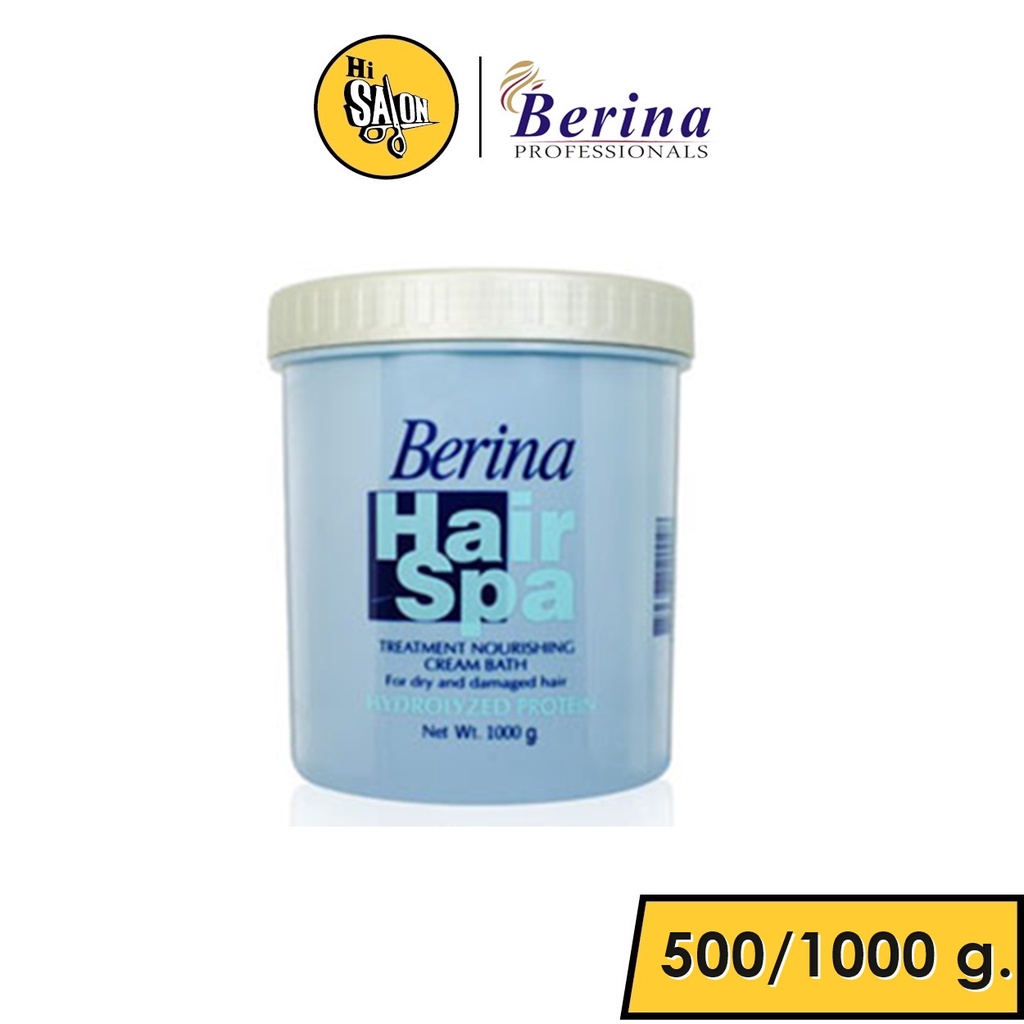 Berina Hair Spa Treatment Nourishing Cream Bath เบอริน่า แฮร์สปา ทรีทเม้นท์ เนอริซิ่ง ครีมบาธ 1000 กรัม