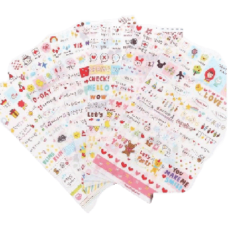 uki stationery★ST-14★ พร้อมส่ง สติ๊กเกอร์ไดคัท สติกเกอร์ ติดปฏิทิน สติกเกอร์ไดคัท ตกแต่งแพลนเนอร์ 6 แผ่น 13 บาท สติ๊กเกอร์ PVC สติ๊กเกอร์ติดบัตร ของตกแต่ง DIY ราคาถูก