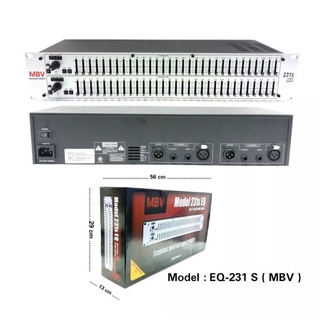 MBV อีคิวอีควอไลเซอร์ 31ช่อง x2 เครื่องปรับแต่งเสียง รุ่น EQ-231S ส่งฟรี มีเก็บเงินปลายทาง