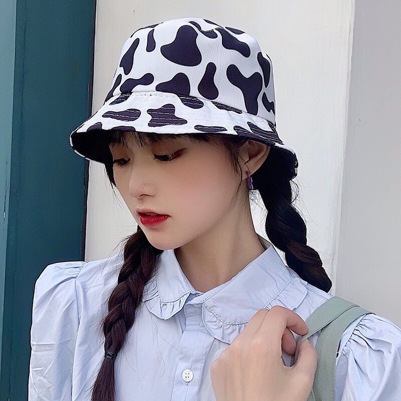 หมวกบักเก็ตลายวัว หมวกลายวัว 🐮