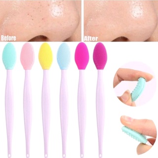 สุ่มสีให้✨️พร้อมส่งไวจากไทย✨️แปรงซิลิโคนคละสี อ่อนนุ่ม สองด้…