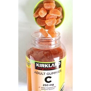 Kirkland Adult Gummies C 250 mg 180 เม็ด Vitamin C วิตามินซีแบบเยลลี่ รสส้ม