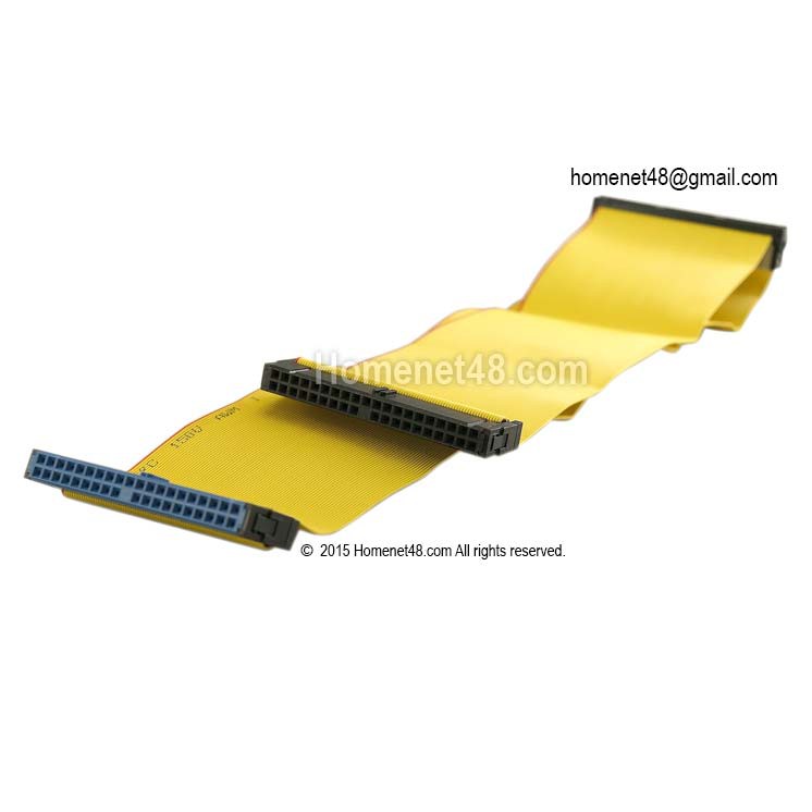 สาย Hard Disk HDD IDE ATA 66 17 43cm 3 Heads Ribbon Cable (สีเหลือง) และ ATA  100 (สีเทา) | Shopee Thailand