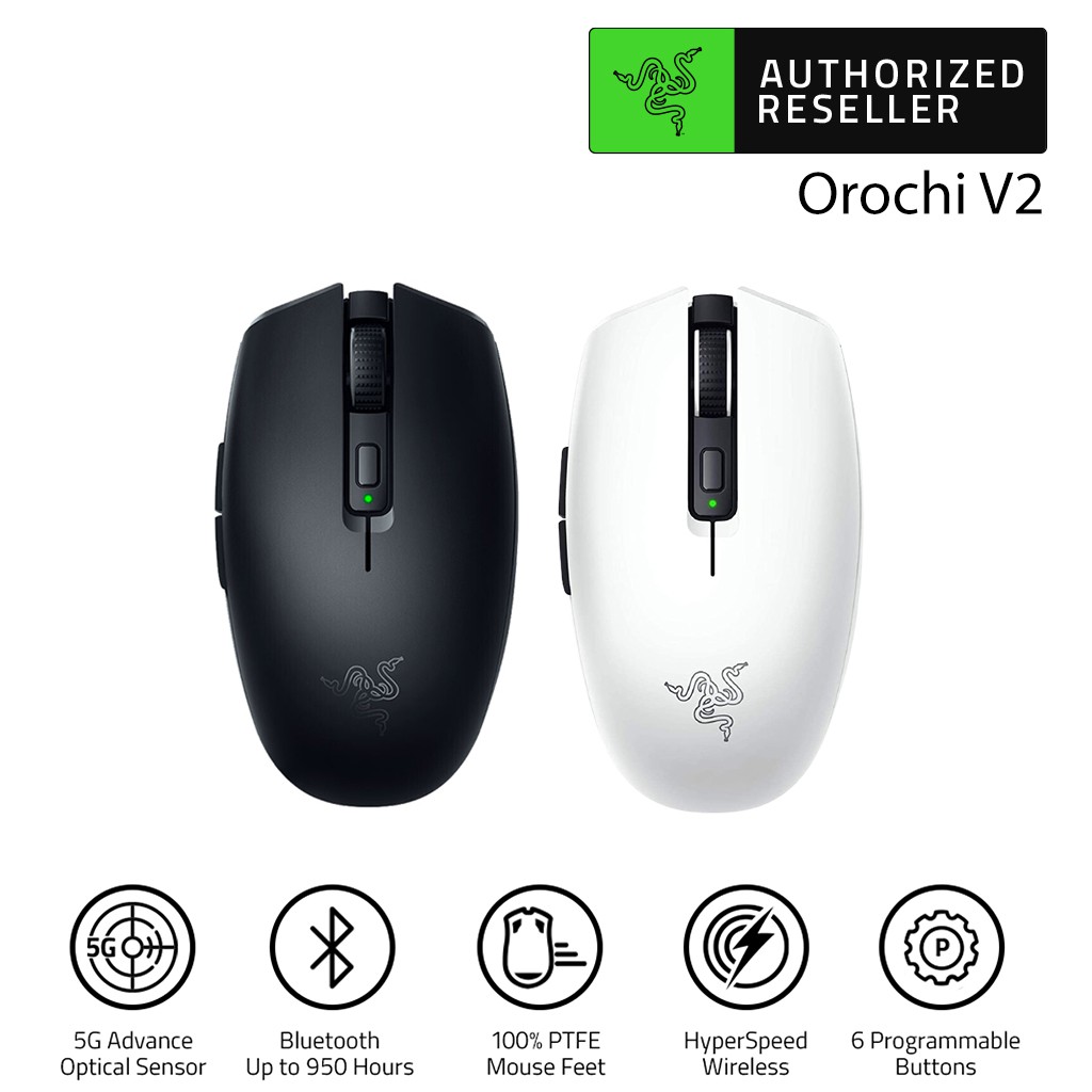 Razer Orochi V2 Mobile Wireless Gaming Mouse with HyperSpeed Wireless   Bluetooth Mechanical Mouse (เมาส์เกมมิ่งไร้สาย) | Shopee Thailand