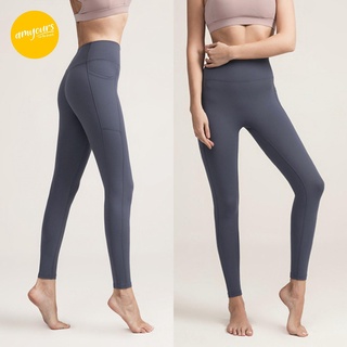 amyours on the beach เลคกิ้งขายาว เอวสูงปิดหน้าท้อง มีช่องใส่โทรศัพท์ รุ่นAY LONG LEGGING