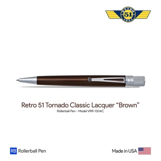 Retro 51 Tornado "Brown" Classic Lacquer Rollerball Pen - ปากกาโรลเลอร์บอลล์เรโทร 51 ทอร์นาโด