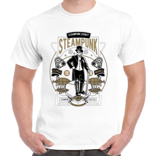 เสื้อยืดผ้าฝ้ายเสื้อยืด พิมพ์ลายกราฟฟิค Fan Steam Punk Legacy Fun Cool Art คุณภาพสูงL XL  XXL 3XL