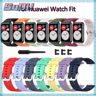 Soft Silicone Strap Replacement Band For Huawei Watch Fit Smart Watch