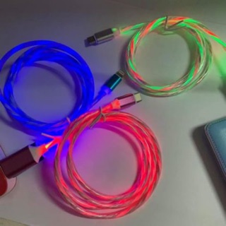 150เท่านั้น🔥🔥✅✅✅ ไฟ LED สายชาร์จ Micro USB ชาร์จสายสำหรับโทรศัพท์มือถือ ทุกรุ่น