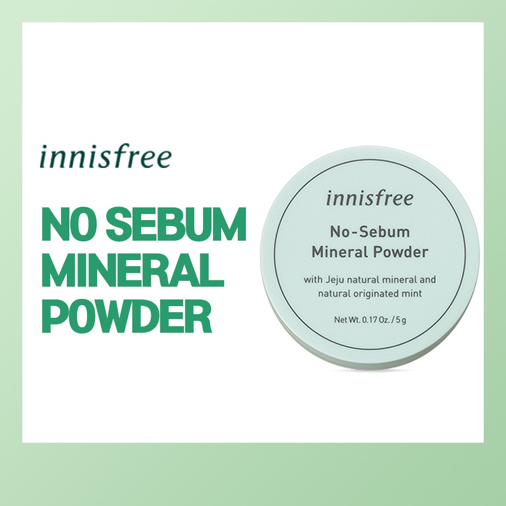 [Innisfree] No-Sebum Mineral Powder 5g | Shopee Thailand