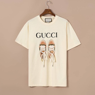 ❤❀ [พร้อมส่ง] ❤ Gu-c-------เสื้อยืดแขนสั้น ผ้าฝ้าย พิมพ์ลายดิจิตอล คุณภาพสูง แฟชั่นคู่รัก S-5XL