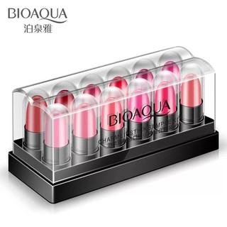 ลิปสติก 12สีสวยในกล่อง Bioaqua lipstick box set *สินค้าขายดี* ลิปสติกสีสวยถึง 12 เฉดสี สวยได้ในทุกโอกาส กล่องเดียวครบทุก