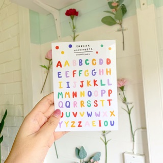 Alphabet sticker สติ๊กเกอร์ตัวอักษร