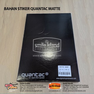 Quantac MATTE A3 + สติกเกอร์ วัสดุ