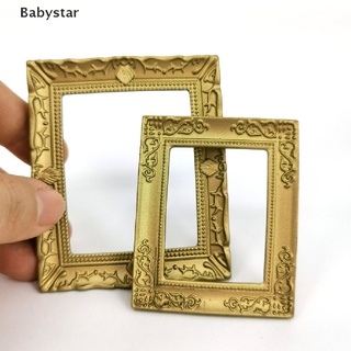 ((Babystar)) กรอบรูป ขนาดเล็ก 1:12 สไตล์เรโทร สําหรับบ้านตุ๊กตา Diy