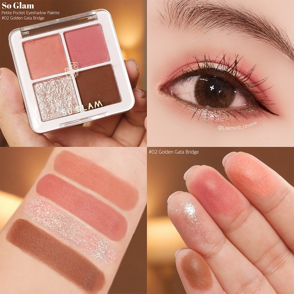 So Glam باليت ظلال Petite Pocket ‏02 Golden Gate — صورة 2