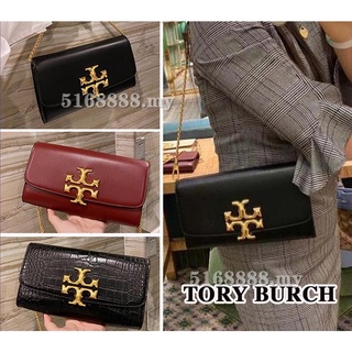 OUTLET💯 Tory Burch กระเป๋าสะพายไหล่ลายจระเข้แฟชั่นสำหรับผู้หญิง