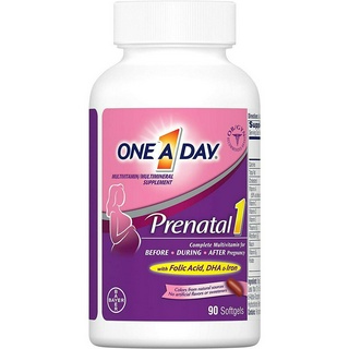 [ของแท้ 100%] ONE A DAY PRENATAL COMPLETE MULTIVITAMIN WITH FOLIC ACID DHA IRON FOR BEFORE / DURING / AFTER PREGNANCY