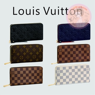 Shopee ราคาต่ำสุด 🔥ของแท้ 100% 🎁Louis Vuitton Brand New ZIPPY Zipper Wallet