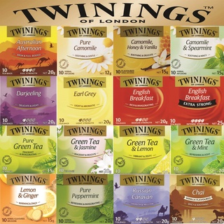 ใหม่ พร้อมส่ง🌟 ชา Twinings Tea ชา ทไวนิงส์ 1 กล่อง 10 ซอง