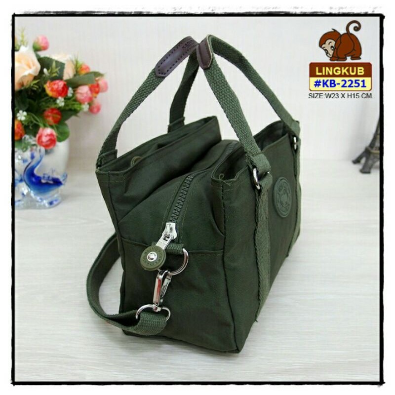 กระเป๋าใบเล็ก ยี่ห้อ LINGKUB รุ่น KB-2251 ถือได้ สะพายได้ #มีเก็บปลายทาง #กระเป๋าถือ #กระเป๋าสะพาย - รูปที่ 3