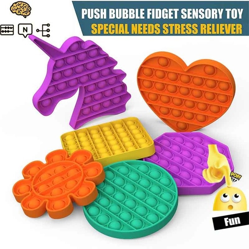 1x push pop bubble fidget sensory toy