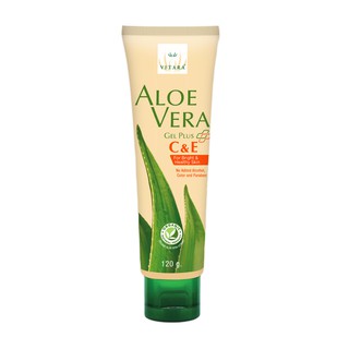 Vitara Aloe Vera Gel Plus C&amp;E ไวทาร่า เจลว่านหางจระเข้ สูตรผสมวิตามิน C และ E ขนาด 120 กรัม 15183