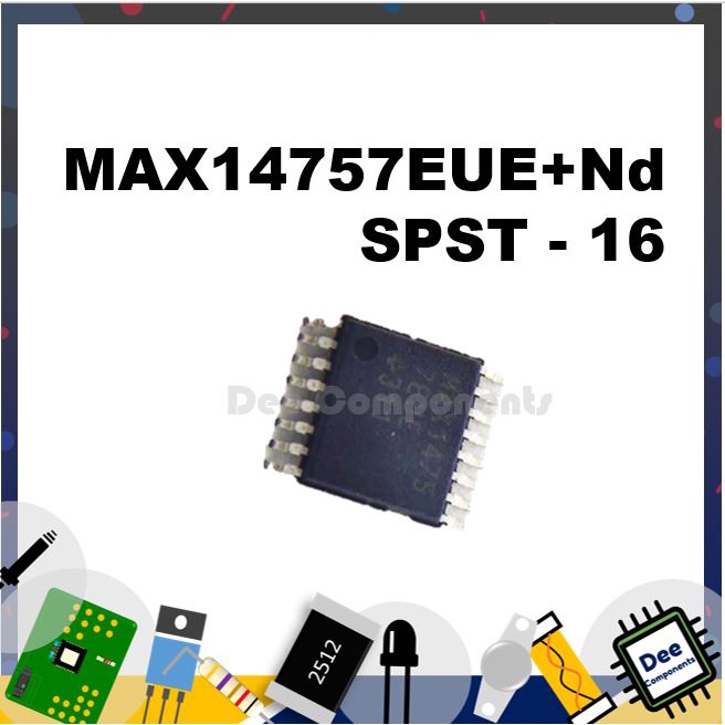 MAX14757 Analog to Digital Converters - ADC   SPST-16 10-70V  -40°C~85°C  MAX14757EUE+Nd 6-1-9