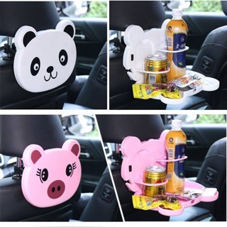 Travel Dining Tray ที่แขวนเบาะวางของเครื่องดื่มพับเก็บได้อัจฉริยะ