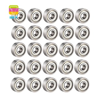 ลูกปืนโลหะ 608 Zz Ball Bearings 25 ชิ้นสําหรับสเก็ตบอร์ด