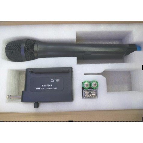 Ceflar Wireless Microphone  CM-796A (Black)
