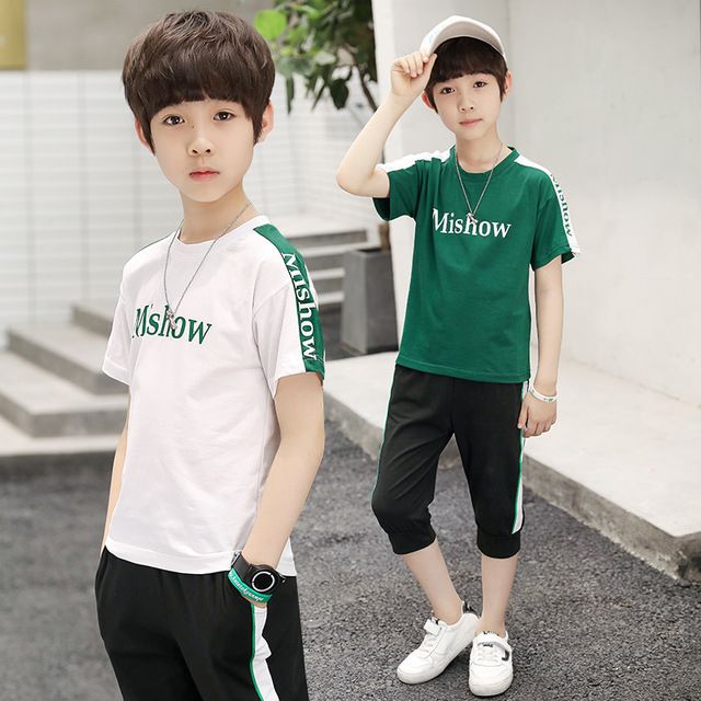 เสื้อผ้าเด็กผู้ชาย เสื้อผ้าเด็กโต ชุดเช็ต Mishow