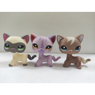 Lps ของเล่นขนสั้น สําหรับสัตว์เลี้ยง แมว 3 ชิ้น ต่อล็อต #1116#933#1170 Littlest Pet Shop ของเล่นเด็ก